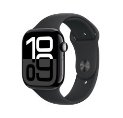 Apple Watch Series 10 OLED 46 mm Numérique 416 x 496 pixels Écran tactile Noir Wifi GPS (satellite)