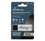 MediaRange MR1904 USB flash drive 512 GB USB Type-A 3.2 Gen 1 (3.1 Gen 1) Zwart, Zilver