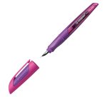 Stylo-plume stabilo easybuddy twilight sky plume m standard pour gaucher et droitier      coloris rose/violet fonce
