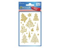 Avery 52273 decorative sticker Paper Gold Permanent 18 pc(s)