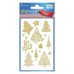 Avery 52273 sticker decorativi Carta Oro Permanente 18 pz