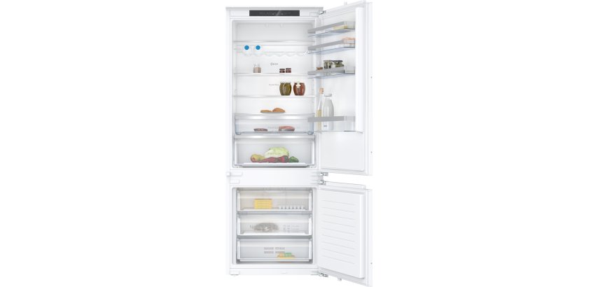 NEFF Réfrigérateur congélateur encastrable KB7962FE0, Combiné XXL, 194 x 70.8 cm, 383 litres