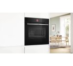 BOSCH Four encastrable pyrolyse HBG7741B1, Série 8, 14 modes de cuisson, Air Fry