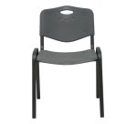 PIQUERAS Y CRESPO NOWY STYL Pack 2 sillas Iso plastic PVC gris Hard seat Hard backrest