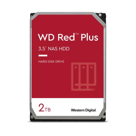 Western Digital Red Plus disco duro interno 2 TB 5400 RPM 64 MB 3.5" SATA