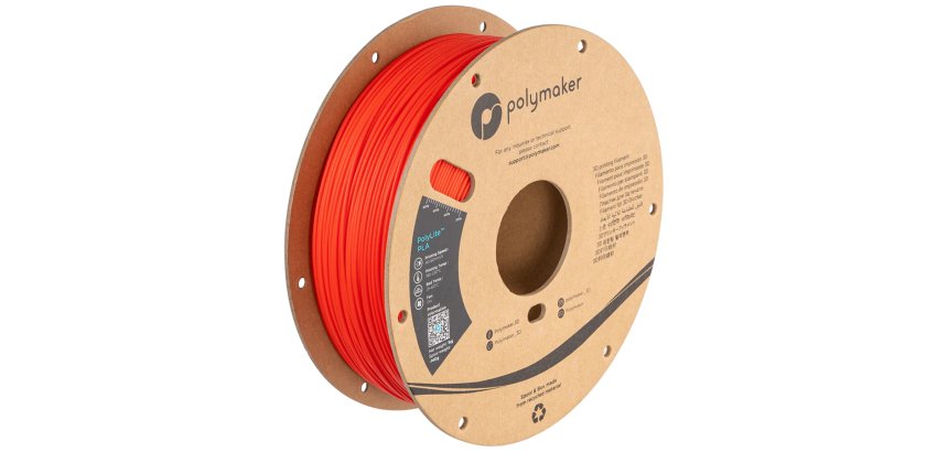 Polymaker PA02004 3D-Druckmaterial Polymilchsäure (PLA) Rot 1 kg