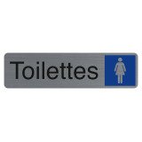 Plaque de signalisation 'Toilettes Dame'