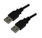 MCL USB 2.0 A/A 3 m câble USB USB A Noir