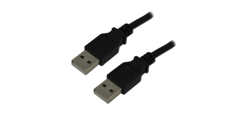 MCL USB 2.0 A/A 3 m câble USB USB A Noir