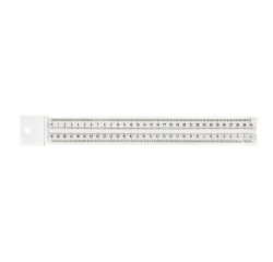 Artiglio 5251 righello Righello da scrivania 300 mm Plastica Bianco