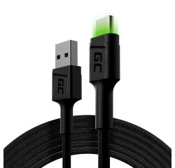 Green Cell KABGC13 cavo USB USB 2.0 2 m USB A USB C 0,48 Gbit/s Nero