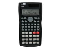 Calculadora liderpapel cientifica xf33 12 digitos 240 funciones con tapa solar y pilas color negro 156x85x20
