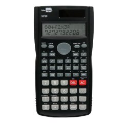 Calculadora liderpapel cientifica xf33 12 digitos 240 funciones con tapa solar y pilas color negro 156x85x20