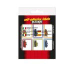Koh-I-Noor X11046-2 self-adhesive label Rectangle Permanent Multicolour 60 pc(s)