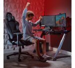 X Rocker 2021032 Gaming-Stuhl Videospielsessel Gepolsterter Stuhl Schwarz