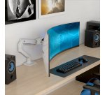 Ergotron HX Series HX ARM WITH VERY HEAVY DUTY PIVOT DESK 144,8 cm (57") Bureau Blanc