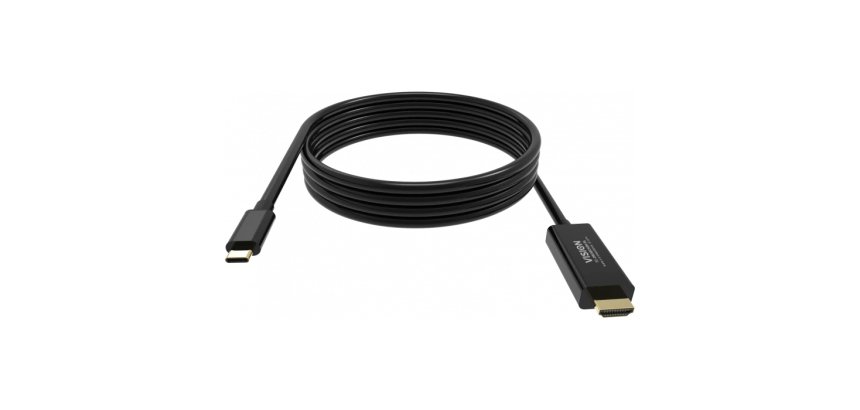 Vision TC 2MUSBCDP8K/BL câble DisplayPort 2 m USB Type-C Noir
