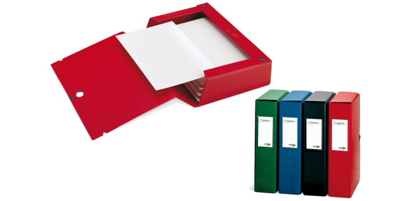 SEI Rota Scatto box file Red PVC