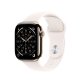 Apple Watch Series 11 OLED 46 mm Numérique 416 x 496 pixels Écran tactile 5G Titane Wifi GPS (satellite)