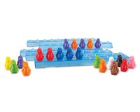Jeux mathematiques learning resources pingouins sur la    glace 100 pinguoins 10        barrettes et idees activites