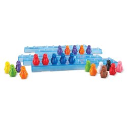 Jeux mathematiques learning resources pingouins sur la    glace 100 pinguoins 10        barrettes et idees activites