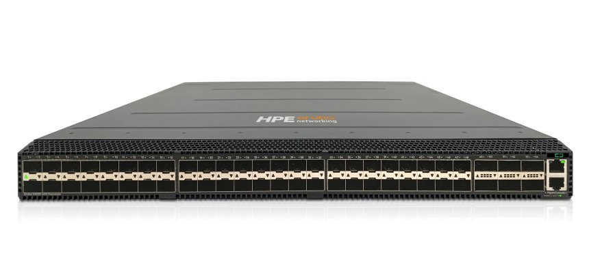 HPE Aruba Networking CX 10000-48Y6C Distributed Services Front-to-Back 6 Fans 2 PSU Switch Bdl