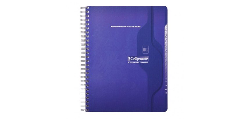 Répertoire reliure intégrale 7000 17x22 cm 180 pages petits carreaux 70 g - Assortis