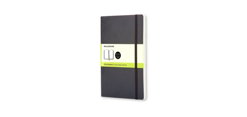 Moleskine Taccuino classico copertina morbida pagine bianche nero