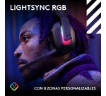 Logitech G Auriculares inalámbricos Astro A20 X LIGHTSPEED para gaming para PS5, Xbox, Switch y PC con PLAYSYNC AUDIO de dos sistemas, Bluetooth, RGB LIGHTSYNC y micrófono con varilla de 48 kHz.