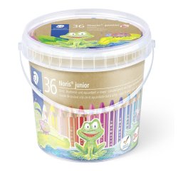 Crayon de couleur Noris junior, seau de 36