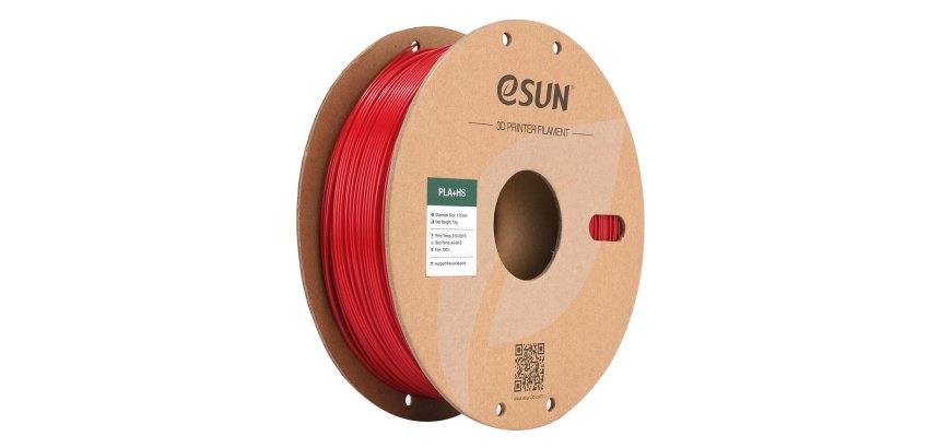 eSUN PLA+HS Acide polylactique Plus (PLA+) Rouge 1 kg