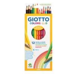 Pastelli colorati Colors 3.0 - diametro mina 3 mm - Giotto - astuccio 12 pezzi