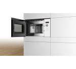BOSCH Micro ondes Encastrable BFL523MW1F, Série 4, AutoPilot7, 20 litres