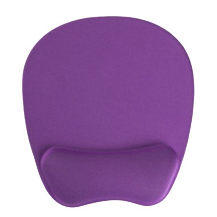 Tapis souris q-connect repose-poignet ergonomique    mousse grand confort facilement nettoyable coloris violet