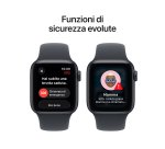 Apple Watch SE (3nd generation) SE 3 GPS + Cellular 40mm Cassa Alluminio Mezzanotte con Sport Band Mezzanotte - M/L