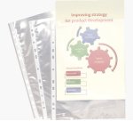 Sachet de 10 pochettes perforées polypropylène lisse 6/100e - A4 - Cristal