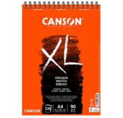 Bloc croquis canson xl spirale petit côté micro-perforations 90g a3 120f