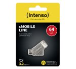 Intenso cMobile Line USB flash drive 64 GB USB Type-A / USB Type-C 3.2 Gen 1 (3.1 Gen 1) Silver