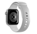 SBS Bracelet pour montre PURO band Apple Watch Blanc- boîtier 42-44-45-49mm