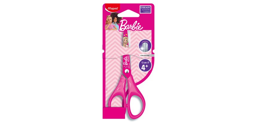 Ciseaux BARBIE droitiers bouts ronds Maped 13 cm