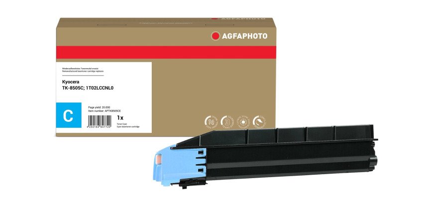 AgfaPhoto APTK8505CE Cartouche de toner Compatible Cyan
