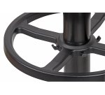 Porte-manteaux maulgrando acier couronne diam. 37,5cm 16 crochets hauteur 1,75m socle diam. 36,5cm coloris noir