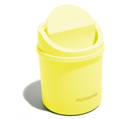 Muitomas Cestino da scrivania giallo
