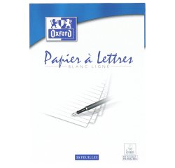 Bloc De Correspondance Oxford Endosse 148X210 100P Optik P. Ligne 8Mm