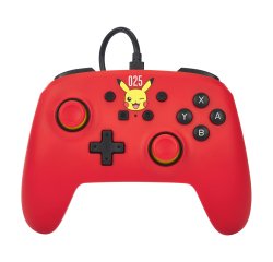 PowerA NSGP0200-01 mando y volante Rojo USB Gamepad Analógico Nintendo Switch, Nintendo Switch OLED