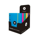 Classeur antartik 4 anneaux 25mm a4 carton rembordé       feuillets mobiles quadrillage 5mm coloris assortis