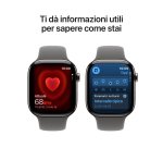 Apple Watch Series 11 GPS + Cellular 46mm Cassa Titanio con Band Grigio Pietra - M/L
