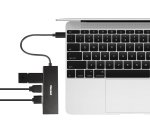 Hamlet Hub Usb 3.1 Type C 4 porte trasferimento fino a 5 Gbps