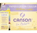 Papier dessin canson mi-teintes claires 160g a4+ coloris assortis pochette 12f