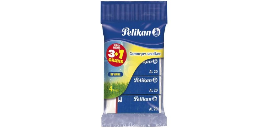 Pelikan AL 20 gomma per cancellare Bianco 4 pz